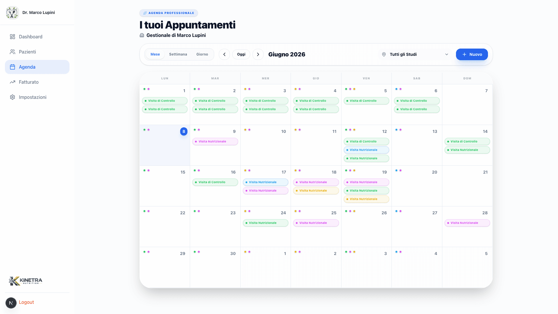 Agenda multi-studio